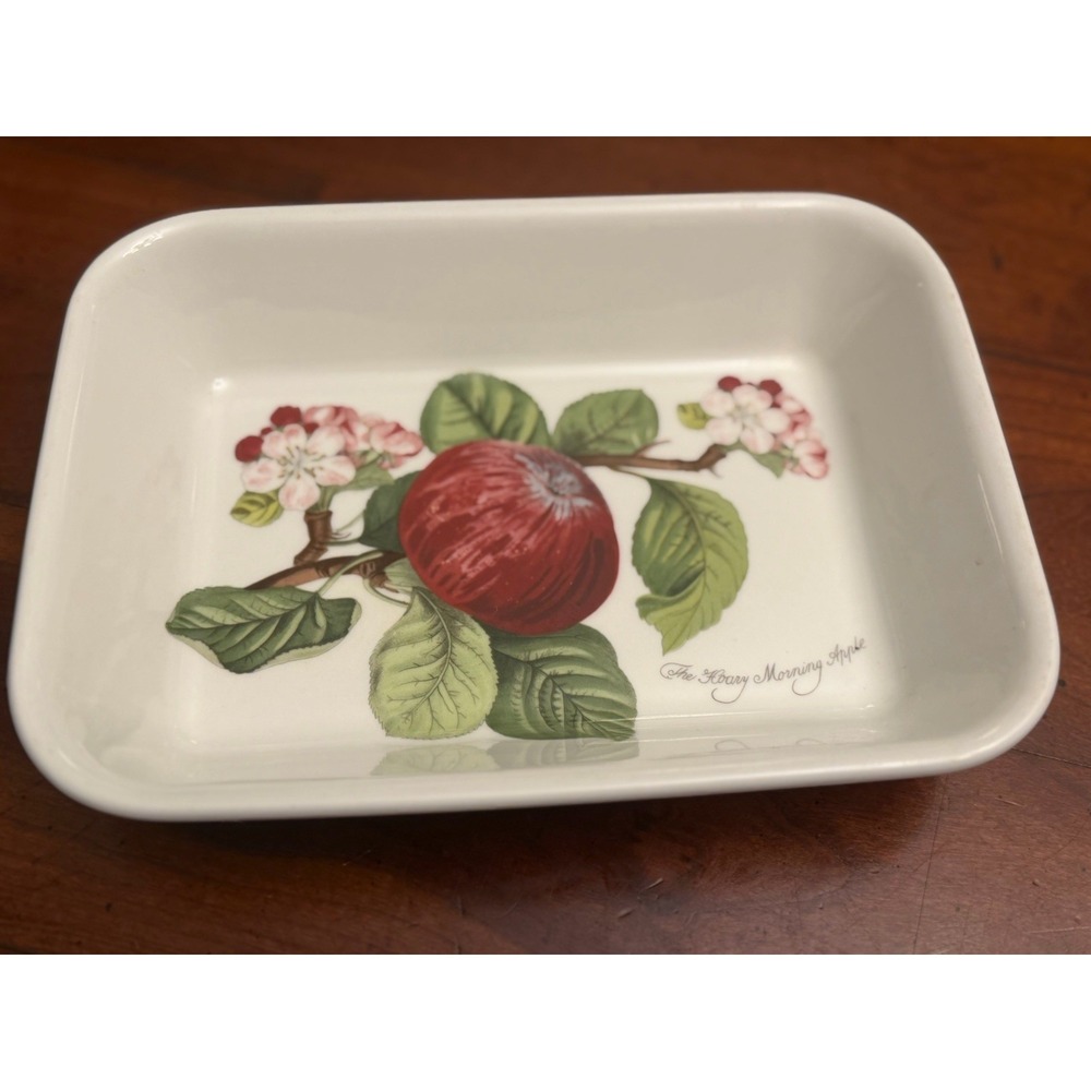 Portmeirion Pomona 8.5" Small Baking Dish Hoary Morning Apple Vintage UK